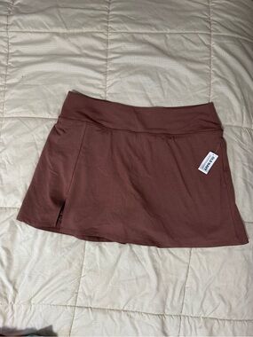 Old Navy Active High-Rise Powerchill skort in Mauve Brown